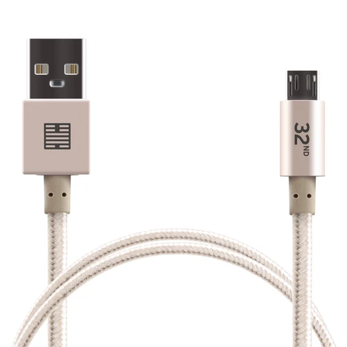 32nd USB - Micro USB Sync Data charging Cable Anodized Connectors