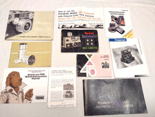 LOT Vintage Camera Manual Booklet User Guide Instruction: Argus, Polaroid, Kodak