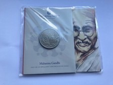 Simply Coins~ 2021 MAHATMA GANDHI FIVE 5 POUND COIN IN ROYAL MINT PACK