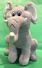 Kipp Brothers Plush Gray Elephant Tusks Sewn Eyes No Beanies Loop To Hang 10”