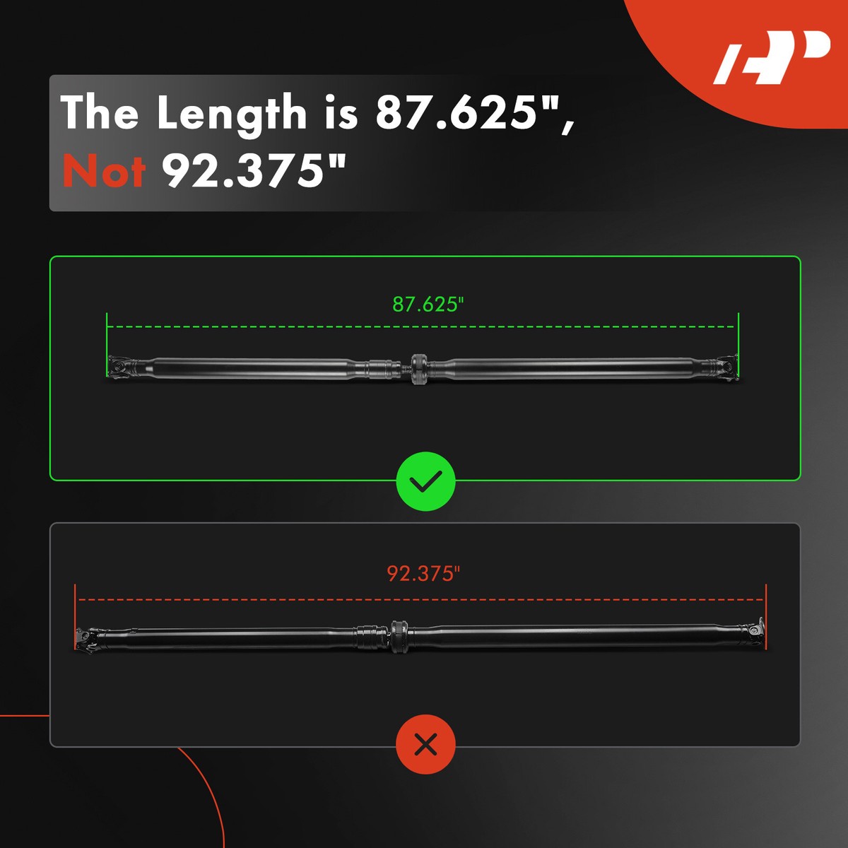 A-Premium Driveshaft Prop Shaft Assembly Rear for INFINITI JX35