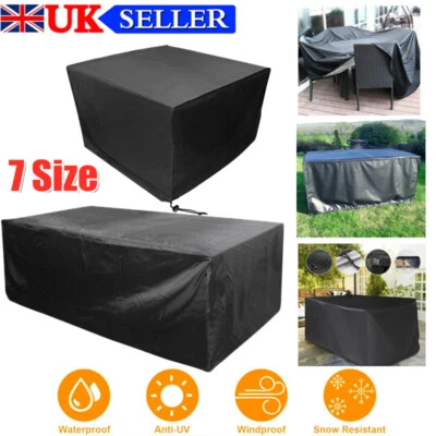 Heavy Duty Waterproof Garden Patio Furniture Cover for Rattan Table Sofa Outdoor
