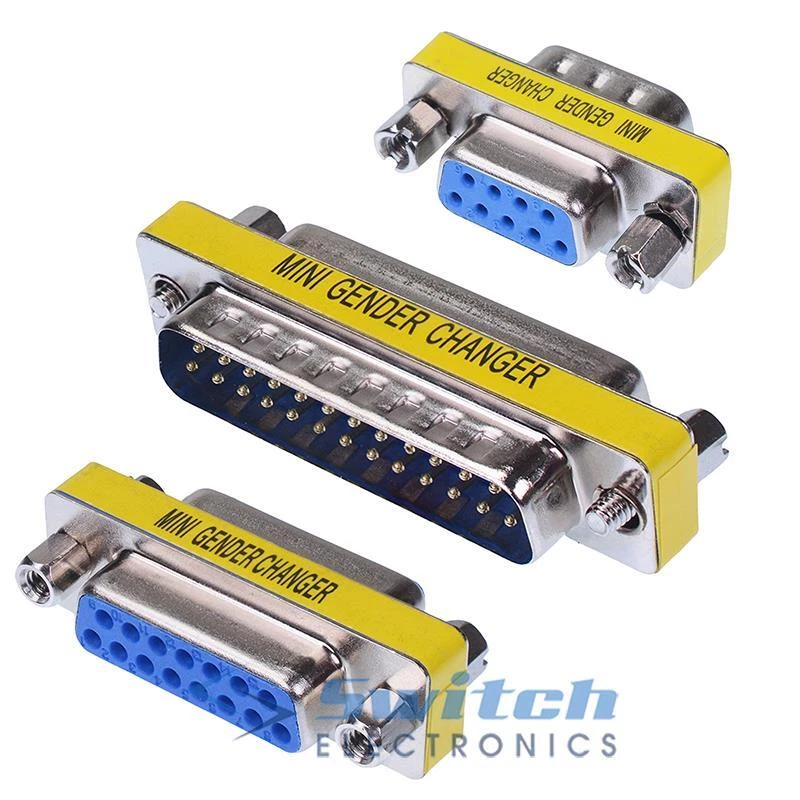 SWITCH ELECTRONICS D Sub Connector Converter Adapter Male Female