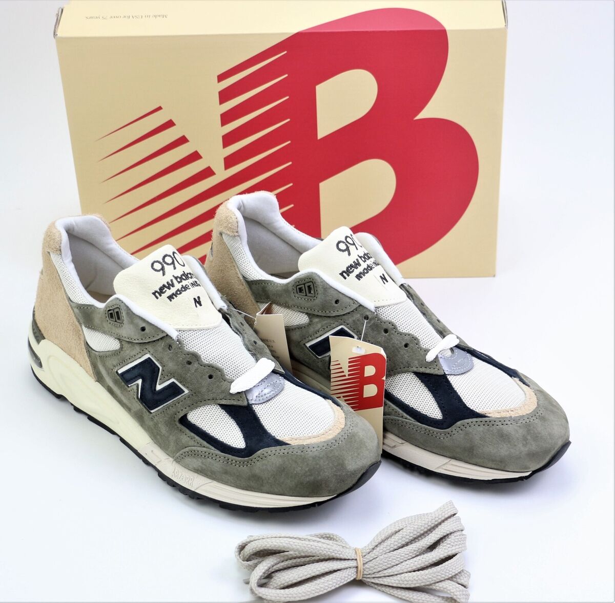 New Balance 990v2 Made In USA Shoes Teddy Santis Men's Size 12 