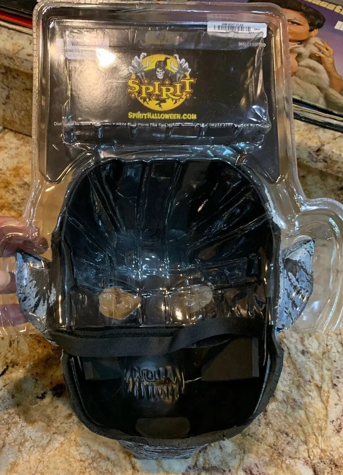 Adult Scary Night Stalker Opening Mouth Animotion Costume Mask  - Image 4 of 4