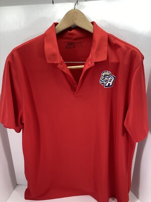 San Antonio Missions Nike Polo Golf Shirt Men Size XL Red Pullover Short Sleeve