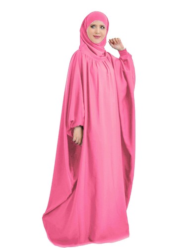 Overhead Robe Women Khimar Prayer Long Dress Modest Full Cover Kaftan Ramadan - Picture 9 of 28
