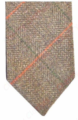 Chaleco Chaleco Chaleco Hombre Marrón Tweed Espiga Cuadros Mezcla Lana - Todas las Tallas - Imagen 3 de 6