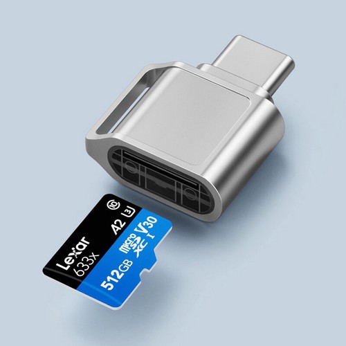 Type-C To TF Card Converter For Mobile Phones Laptops Tablets Memory Expansion - Zdjęcie 4 z 8