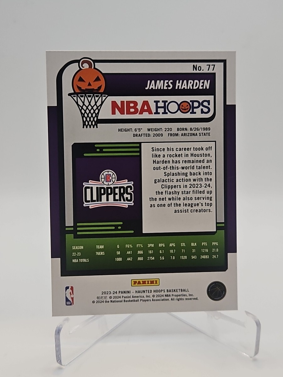 2023-24 Panini NBA Haunted Hoops Orange Parallel #77 James Harden