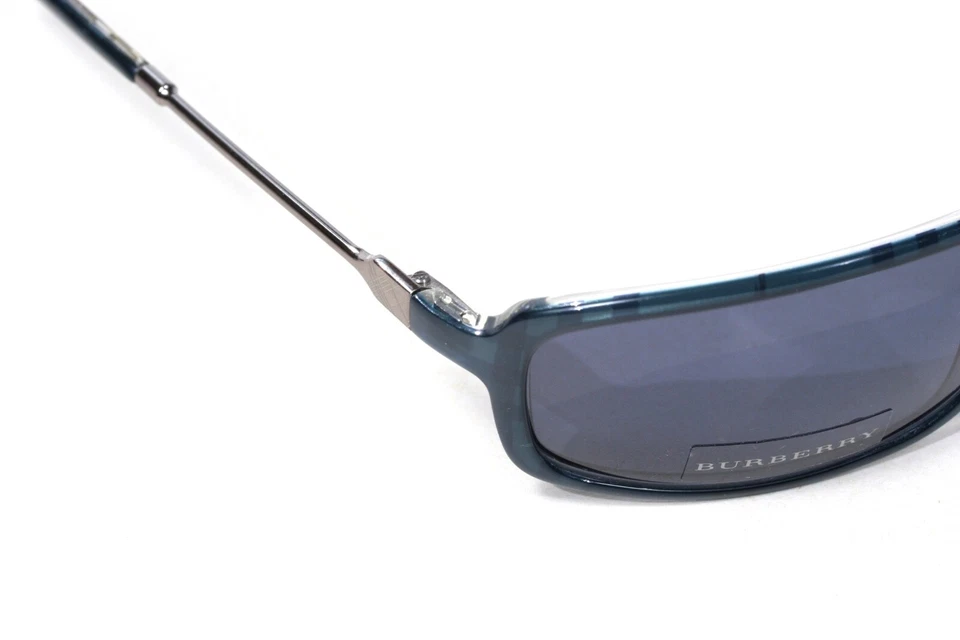 Gafas de sol Burberry para mujer pequeñas deportivas envolventes azul oscuro 62[]13-120 #B126 Foto 2 de 4