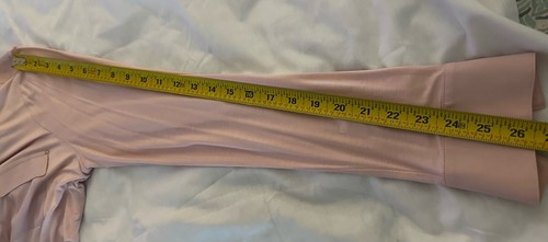 White House Black Market Pink Long Sleeve Blouse w/two Front Pockets - Large - Picture 13 of 13