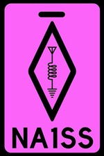 Hi-Viz Pink Amateur/HAM Radio Bag Tag - With Call Sign - Personalized