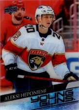 2020-21 Upper Deck Clear Cut Parallel #716 Aleksi Heponiemi YG