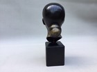 VINTAGE ASIAN VIETNAMISE BRONZE MID-CENTURY MODERN YOUNG WOMEN HEAD BUST STATUE — photo 4
