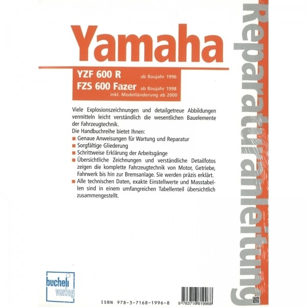 Thumbnail - Yamaha Yzf 600 R Thundercat/fazer, Typ 4tv/4wd/rj02 (1996-2004)