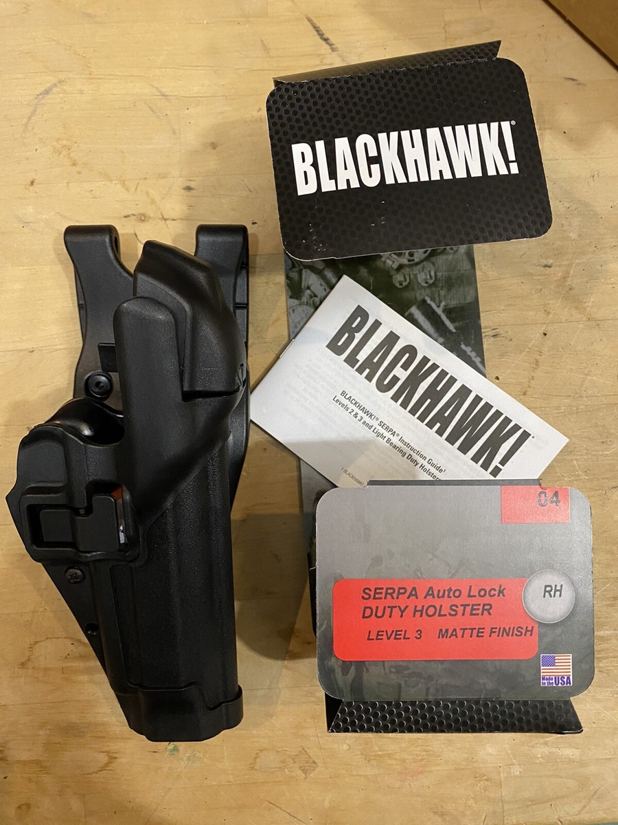 Blackhawk Duty Level 3 Serpa Holster Beretta 92/96/M9 RH Right Blackhawk Duty Level 3 Serpa Holster Beretta 92/96/M9 RH Right