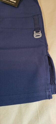 wonderwink Unisex 4 Pocket V-Neck Utility Top medical scrub navy L style 6855 - Picture 4 of 7