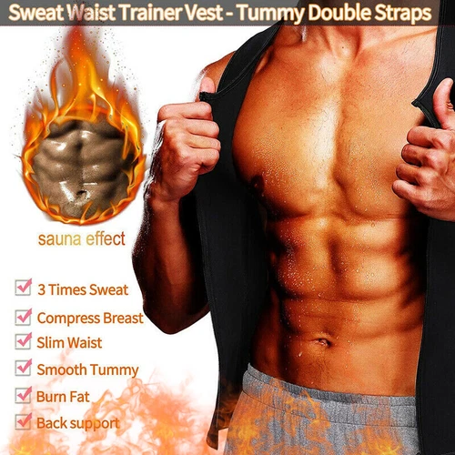 Fasce Dimagranti Fascia Di Esercizio Addome Uomo Waist TrainerS - Foto 3 di 21