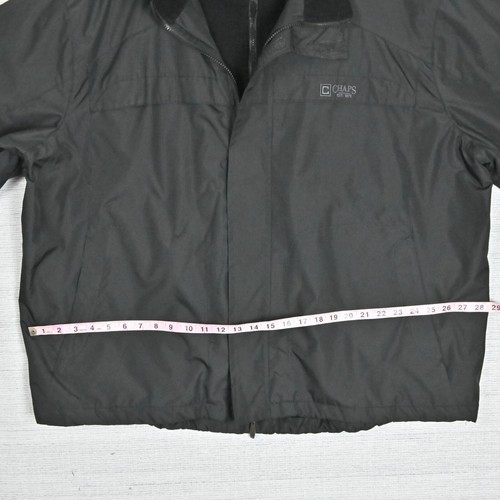 Chaps Softshell Fleece Lined Waterproof Windproof Thermal Black Rain Jacket 3XB - Picture 22 of 24