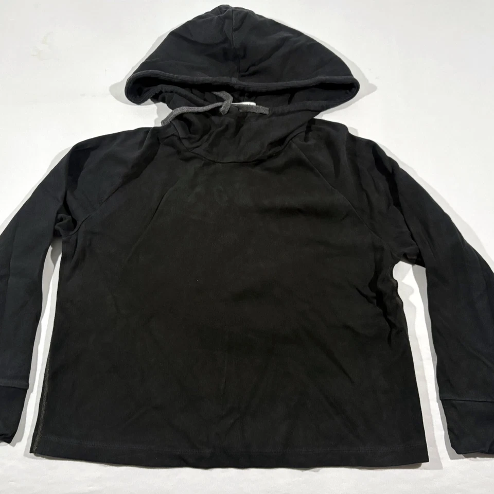 James Perse Mujer Negro Sudadera con Capucha Pullover Algodón Nylon Talla Grande 0 Foto 2 de 4