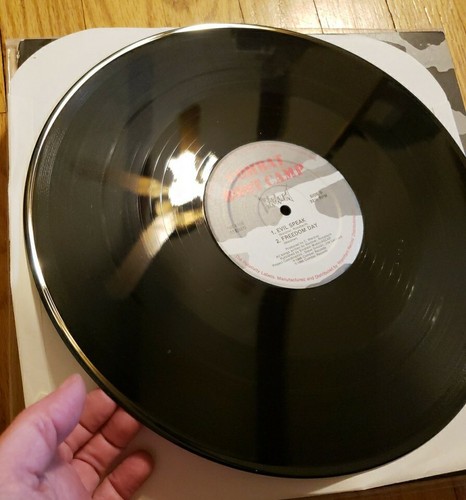 Napalm Combat Boot Camp Vinyl Record from 1986 Relativity Label W/Insert* NM- - Picture 7 of 7