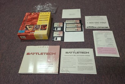 Battletech  Trilogy w/ Original Mechwarrior  RARE Vintage IBM Big Box 