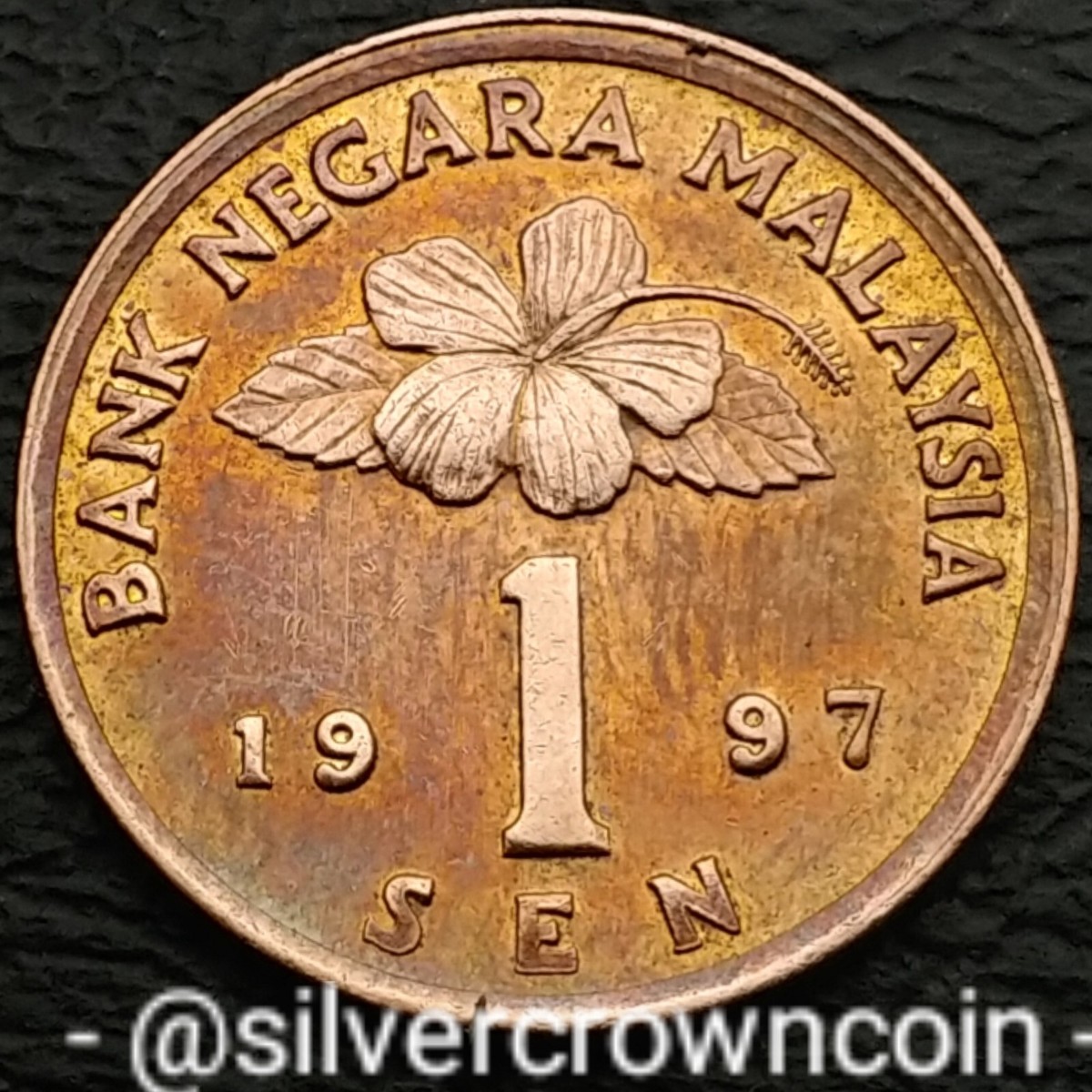 Malaysia 🇲🇾 1 Sen 1997. KM#49. One Cent coin. Malaya. Drum. Blossom  Flower. | eBay