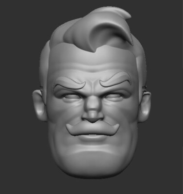 Jim Gordon Animated Ver B 1:18 scale custom unpainted Head 3.75'' Action Figure
