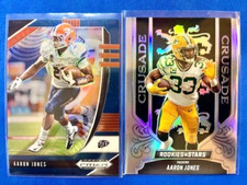 Aaron Jones 2020 Prizm DP Blue Prizm & 2023 Rookies & Stars Crusade Silver Prizm