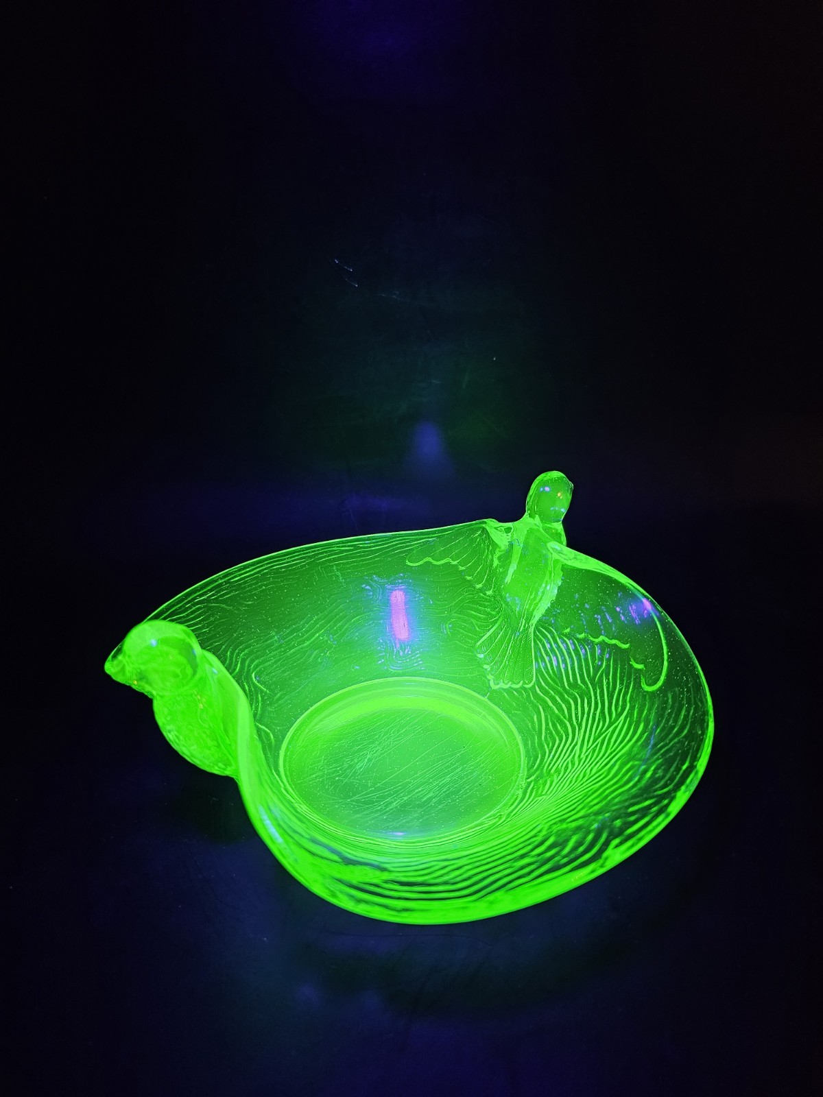 Vintage Fenton Milk Glass Bowl Double Crimped Gold Rim 1943-1945 ART Glass