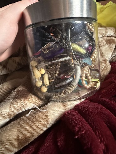 Mixed Jewelry Lot 50+ Pieces Bracelets Necklaces Chains Multicolor Metal/Plastic
