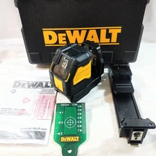 DEWALT 20V Green Cross Line Laser Level - Tool, Case & Target (DCLE34021B)