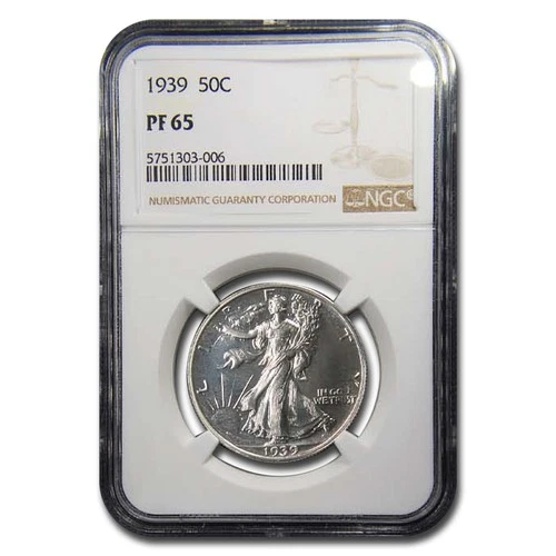 1939 Walking Liberty Half Proof-65 NGC