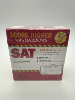Barron's SAT Flash Cards, Green, M.A., Wolf, Ph.D.  ~ New  Sealed