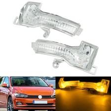 Klar weiß Blinker Spiegelblinker Rechts + Links für VW Polo AE1 AW1 BZ1 06/2017-