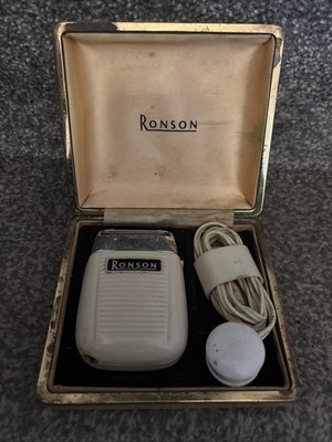 Vintage Ronson Super Trim Elektrorasierer - funktionstüchtig - Original Etui & Kabel