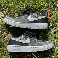 Nike Force 1 LV8 Little Kids Black-Wolf / Gray CK0829-001 Size 11C