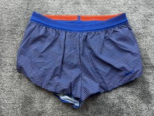 Nike Pro Elite Shorts Size XXL 2โ Brief Lined Track Made in USA DA2940-490 Blue