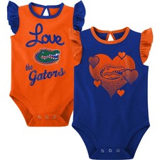 Girls Newborn  Infant Royal/Orange Florida Gators Spread the Love 2-Pack
