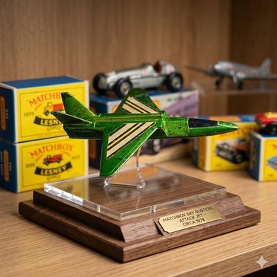 Mattel Hot Wheels Green Airplane Diecast Toy Birds Sky Scraper Plane 1970 ONLY 