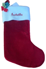 Things Remembered Small Christmas Stocking "Isabella"-New-SHIPS N 24 HOURS