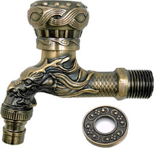 Nostalgie Wasserhahn Garten, Vintage Wasserhahn, Antik Messing Hahn, Garten Wass