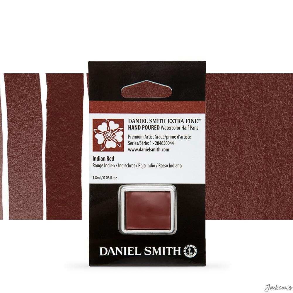 Daniel Smith Watercolour Paint Half Pan PR101 Indian Red Series 1 Artists Pai...