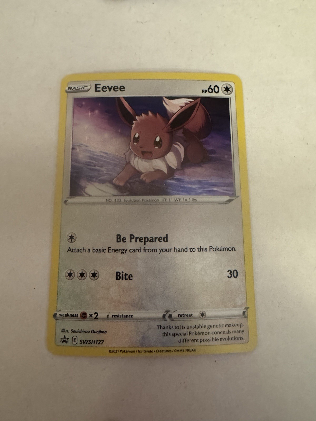 Pokémon: Eevee SWSH127 Black Star Promo Card NM/M