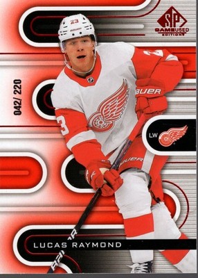 2022-23 SP Game Used Red #20 Lucas Raymond /220 - HKY