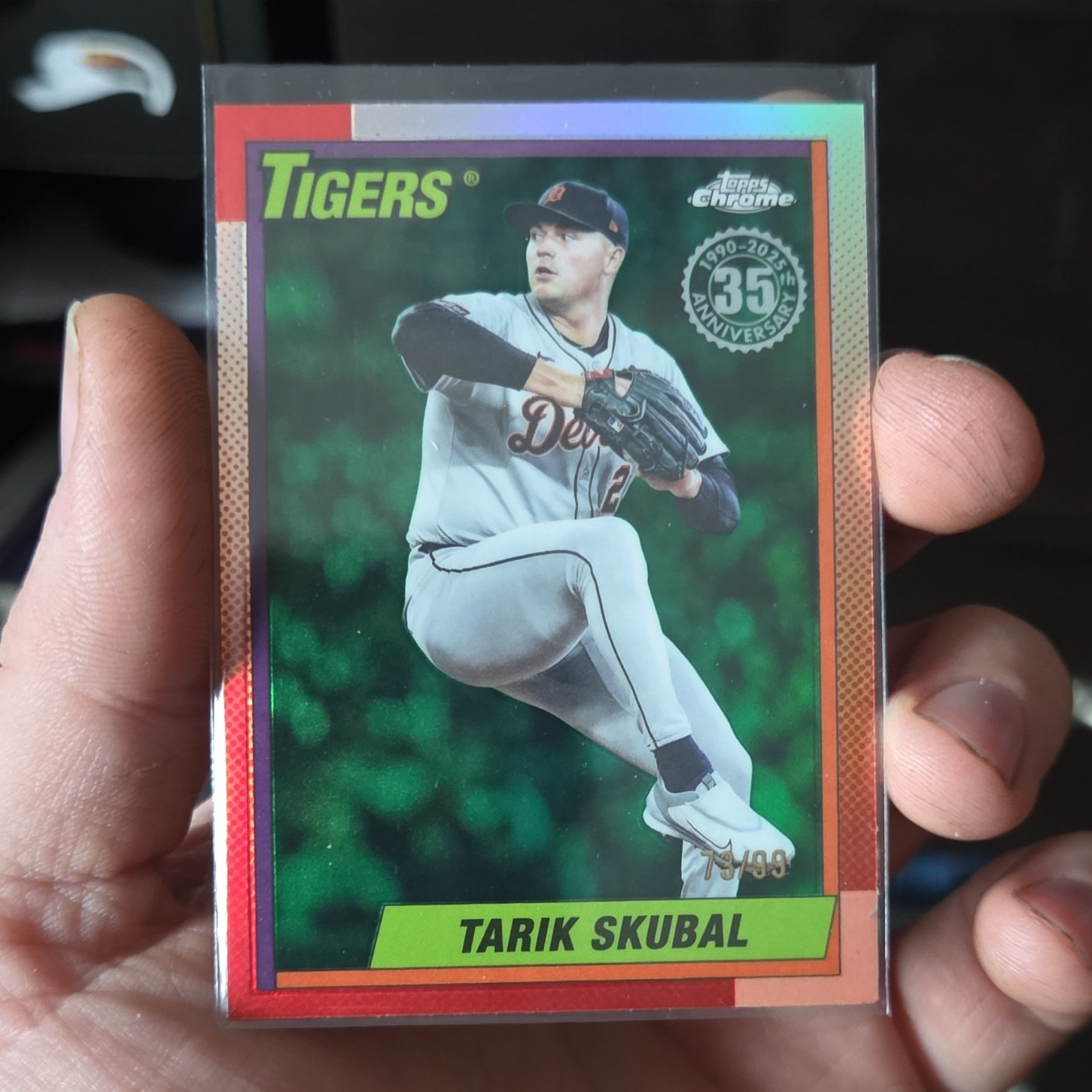 Tarik Skubal #90CU-10 Baseball Cards 2025 Topps Chrome Update 1990 trading card — raw and PSA graded price guide