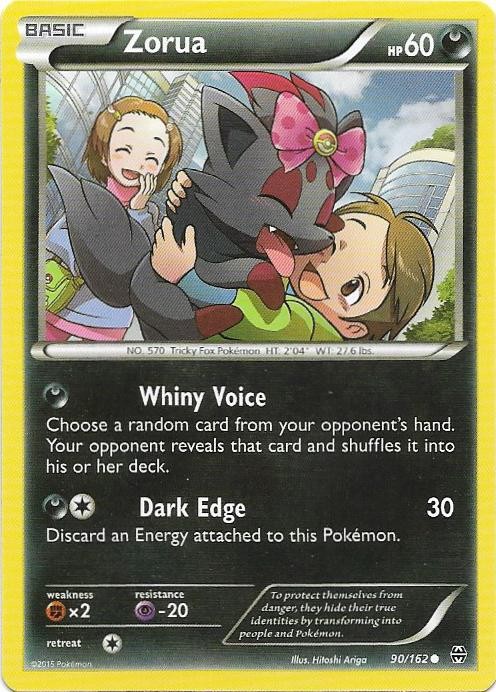 Zorua 90/162 Common BREAKthrough Pokemon Near Mint
