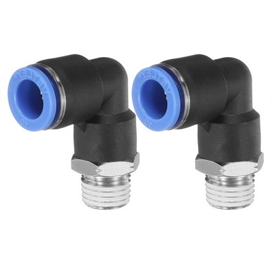 90° Push-Fitting 10mm x 1/4'' NPT 2 Stk