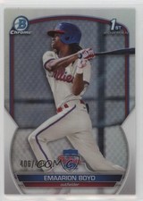 2023 Bowman Chrome Prospects Refractor 406/499 Emaarion Boyd #BCP-128 1lw4